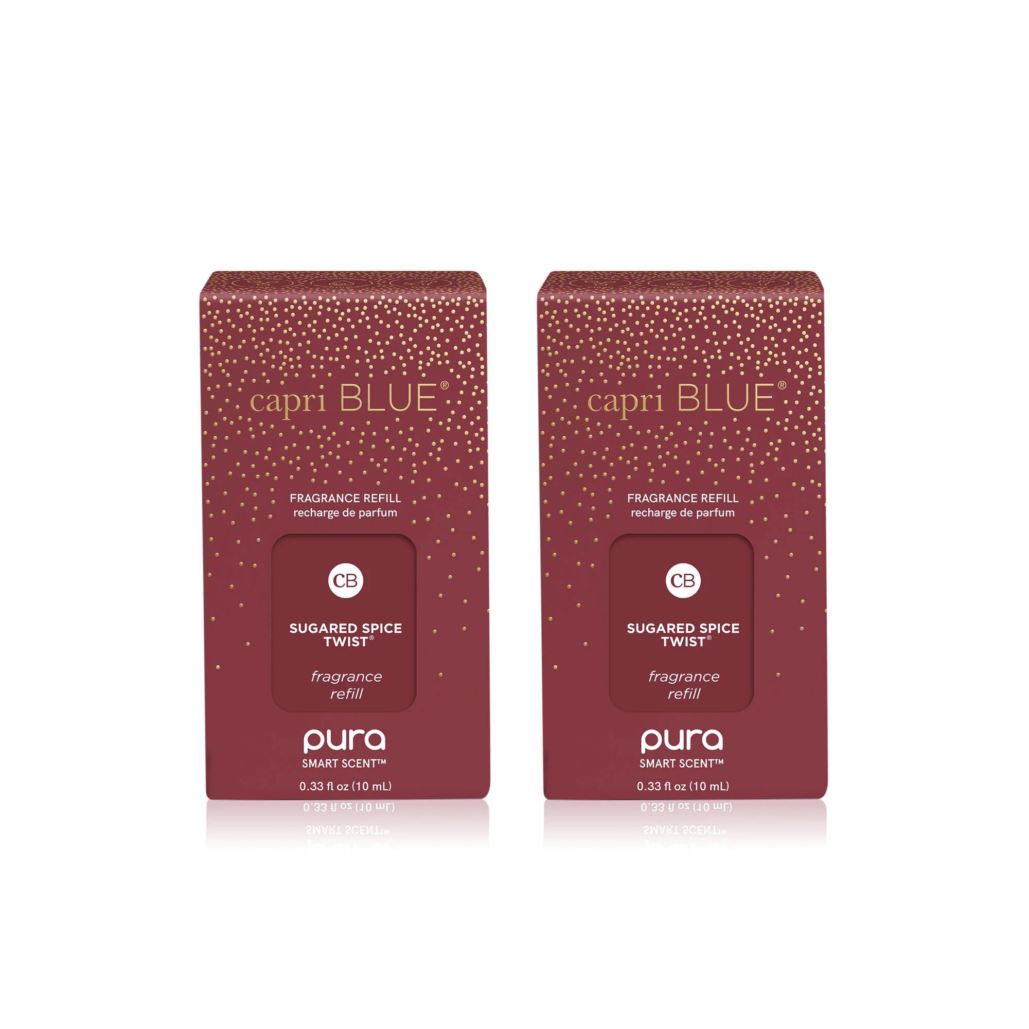 CB + PURA Diffuser Refill 2-Pack Bundle, Sugared Spice Twist