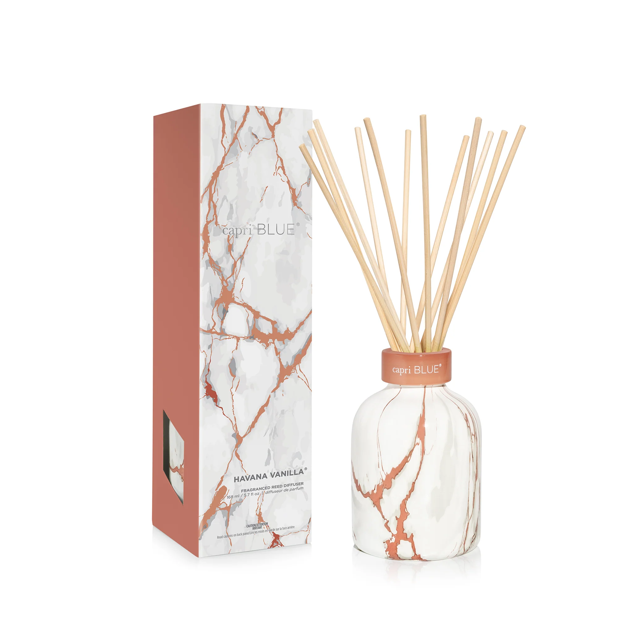 Havana Vanilla Modern Marble Petite Reed Diffuser