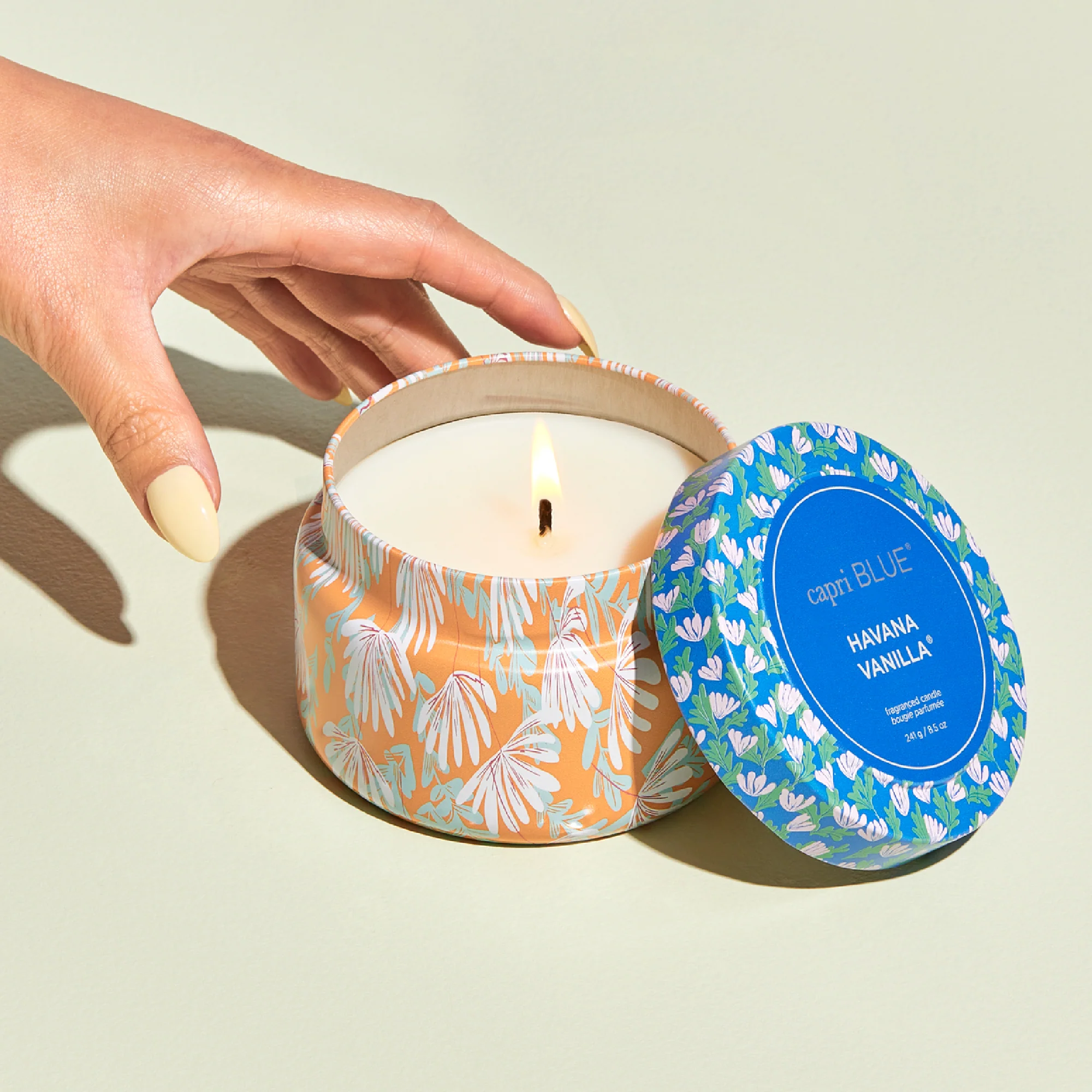 Havana Vanilla Pattern Play Printed Travel Tin Candle - Image 2