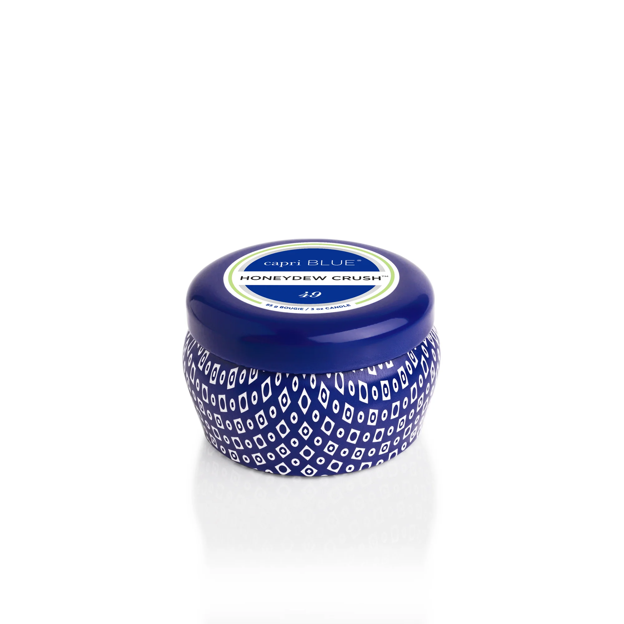 Honeydew Crush Blue Mini Tin Candle
