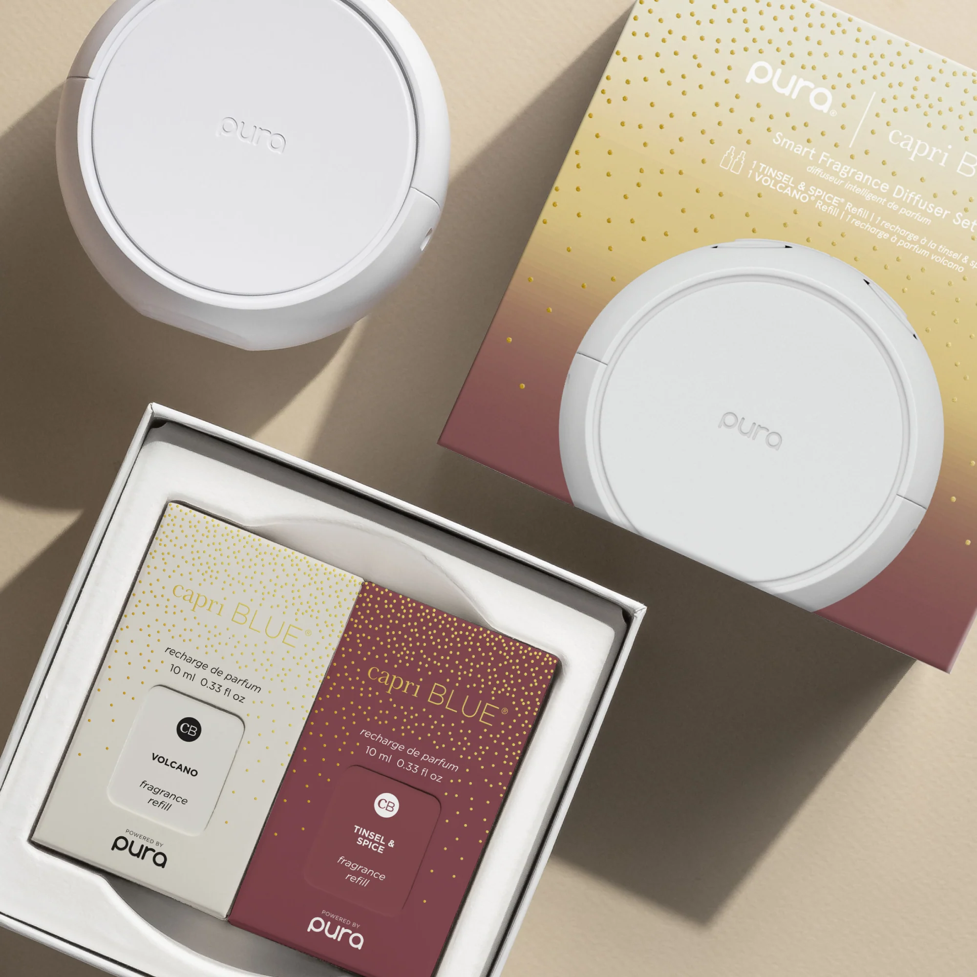 CB + PURA V5 Smart Home Diffuser Kit, Volcano + Tinsel & Spice - Image 9